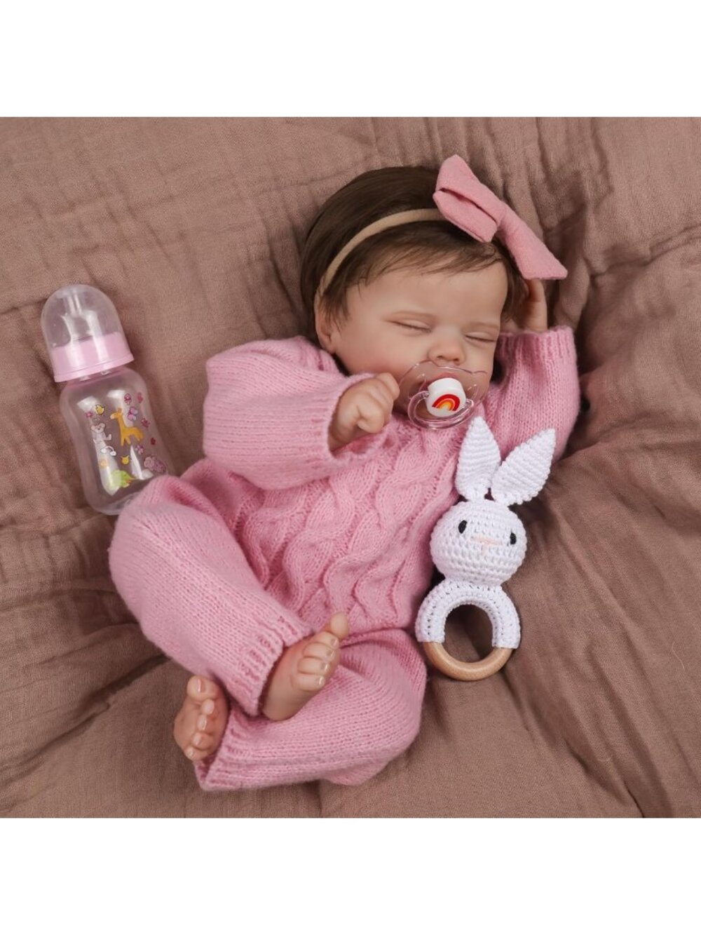18-Inch Realistic Reborn Baby Doll - Life-Like Newborn Girl for Collectors